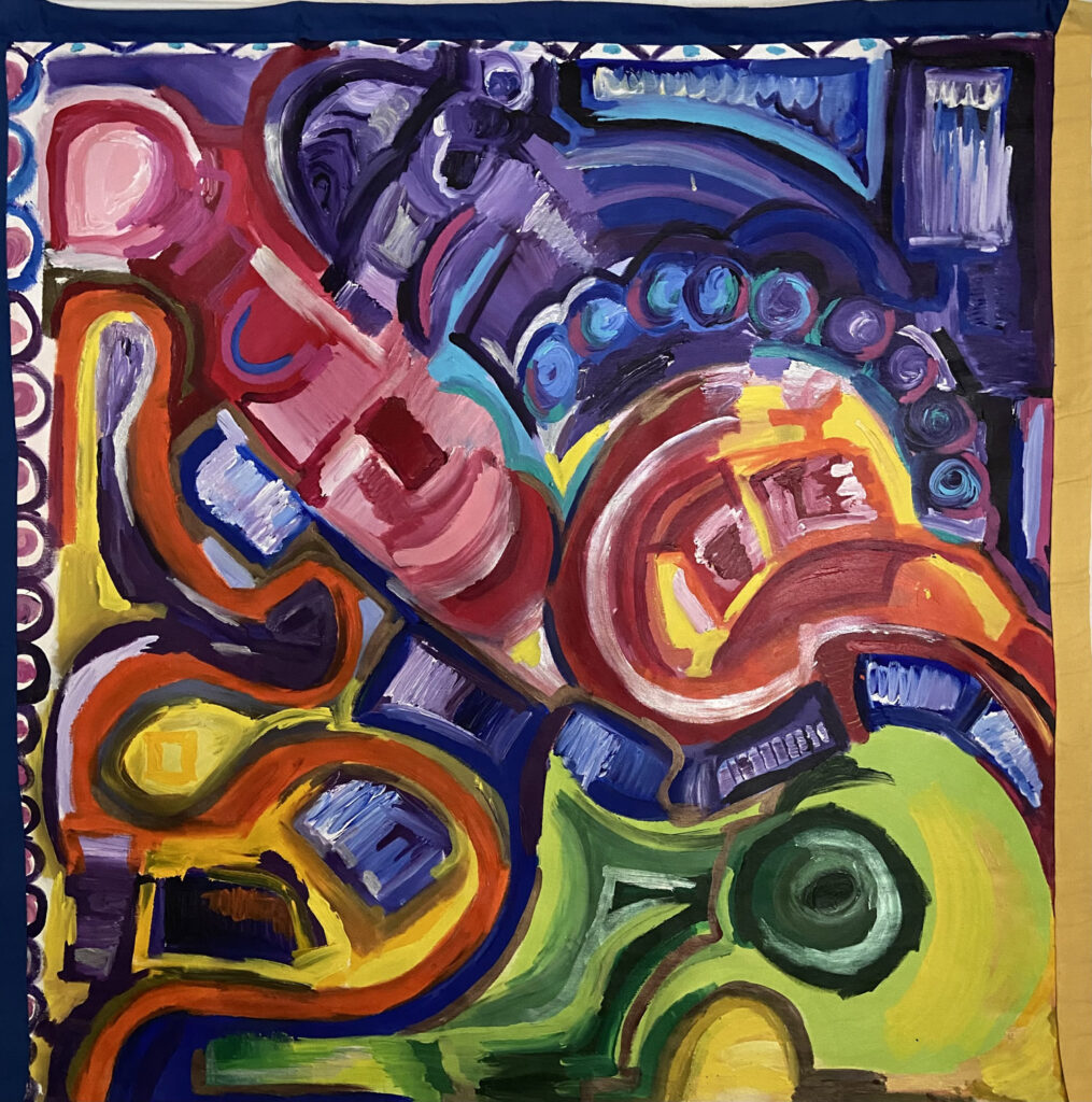 peinture de D. Rosenfeld-Katz Expression - Force rouge
